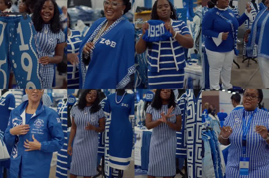 Eight frames of the new cinematic ad creative: shallow depth of field, warm controlled exposure, tight framing on faces, one consistent colour grade.