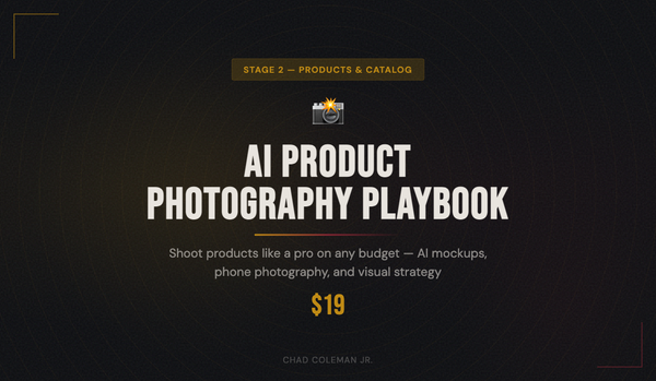 AI Product Photography Playbook