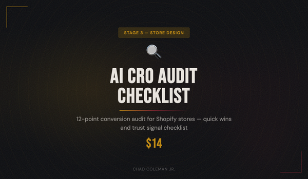 AI CRO Audit Checklist