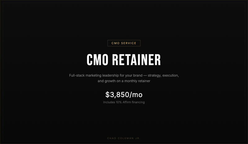 CMO Retainer